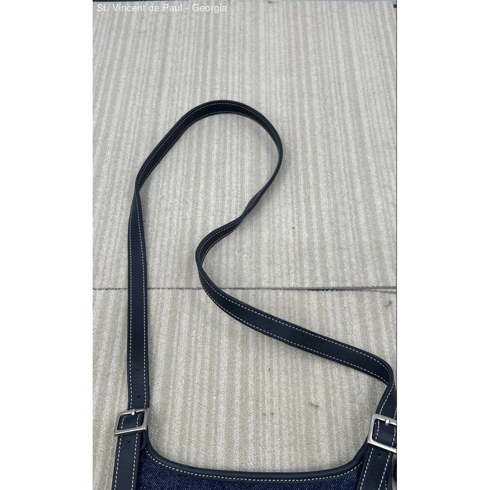 Vintage Coach Denim Hippie Flap Bag – Style 8114 – Blue Denim Made in Costa Rica - Picture 8 of 10